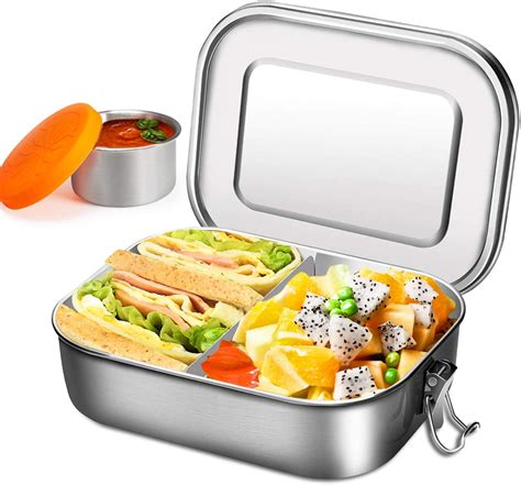 kids steel bento box|stainless steel lunch containers kids.